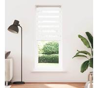 vidaXL Tenda a rullo Zebra larghezza tessuto 80,9 cm Poliestere doppia per finestra