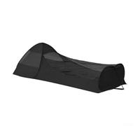 Tenda a sacco a pelo a rete pop-up, leggera e portatile, zanzariera pop-up, per escursionismo, campeggio, pesca (nero)