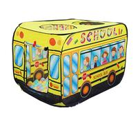 Tenda a scomparsa per bambini, tenda pieghevole per scuolabus in tessuto Oxford con 3 aperture, da gioco a scomparsa 44x26x30 pollici, casetta da gioco per bambini piccoli, regali pe