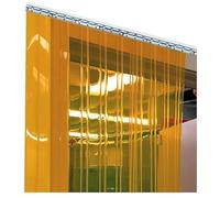 Tenda a strisce antivento in vinile per porte d'ingresso commercialiIdeale per congelatori, frigoriferi, magazzini e centri commercialiTende in plastica resistenti, 165 x 210 cm