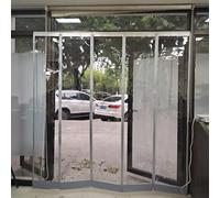 Tenda a strisce in plastica con chiusura magnetica, resistente, per uso esterno su porte posteriori, balconi, garage e porte scorrevoli