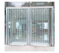 Tenda a strisce in PVC, Kit for tende da porta con striscia for congelatore in PVC, persiane lisce antiuragano, adatte for cancelli(1.05x2.7m)
