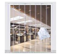 Tenda a strisce in PVC, Tenda a strisce in PVC Tenda a strisce in vinile di plastica Tenda a strisce in PVC liscio in plastica for porta(1.3mm,1.5x2.3m)