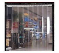 Tenda a strisce in PVC, Tenda in PVC trasparente, kit for tende a strisce in PVC, tenda for porta a strisce in vinile di plastica, persiane lisce(1.6mm,0.9x2.3m)