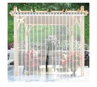 Tenda a strisce in PVC trasparente - sostituzione in vinile impermeabile per stanze pulite, magazzini e officine - resistente 2 mm di spessore, dimensioni 1,5 x 2,1 m - soluzione otturatore parabrezza