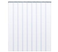 Tenda a Striscia,1.5mm Tenda elastica industriale Strisce di PVC,Trasparente | larghezza:0.75-3m/2.5-9.8ft,lunghezza:1.5-3m/4.9-9.8ft Tenda Industriale,per Congelatore/Celle Frigo/Macellerie-1.5×2m