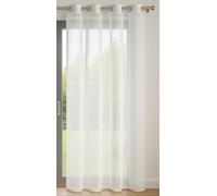 Tenda a tinta unita, con 8 occhielli, 140 x 240 cm, colore bianco, luminosa e decorativa, per proteggere gli sguardi esterni