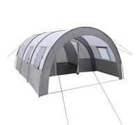 Tenda a tunnel per 6 persone, grande tenda familiare, 350 x 480 x 206 cm, impermeabile, 1500 mm, tenda da campeggio con protezione solare 50+, tenda da trekking