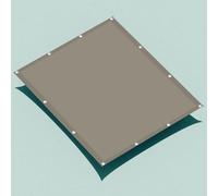 Tenda a Vela 0.8 x 3 m Antivento/Protezione UV Ombreggiante Impermeabile Protezione Solare Respirante Anti UV per Esterno Terrazzo Balcone Giardino, Cachi