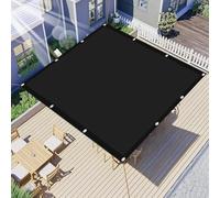 Tenda a Vela 110 x 110 cm Protezione Raggi UV 95% Tenda da Sole per Esterno con Occhielli per Giardino Terrazzo e Campeggio, Nero