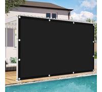 Tenda a Vela 110 x 110 cm Protezione Raggi UV 95% Tenda Parasole con Occhielli per Esterno, Giardino, Terrazzo, Balcone, Patio, Nero