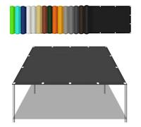 Tenda a Vela 110x340cm Idrorepellente e Antivento, con Protezione 98% Uv, Robusto e Stabile Vela de Sombra per Campeggio, Serre, Pergola, Giardino, Grigio Scuro