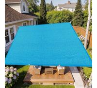 Tenda a Vela 130 x 240 cm Frangisole Anti-Uv Antistrappo Robusta con Occhielli in HDPE Vela Ombreggiante per Giardino Esterno Giardino Terrazza, Blu Cielo