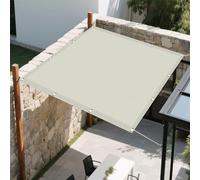 Tenda a Vela 2 x 3 m Protezione Raggi UV Facile da Installare Rete Ombreggiante con Fune e Occhiellato Protezione UV per Esterno, Giardino, Terrazzo e Campeggio, Beige