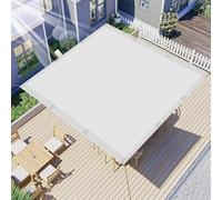Tenda a Vela 230 x 300 cm Protezione Raggi UV 95% Tenda da Sole per Esterno con Occhielli per Giardino Terrazzo e Campeggio, Bianco