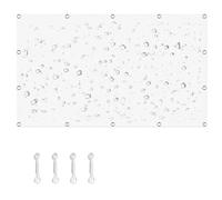 Tenda a Vela 330 x 1000 cm Impermeabile Protezione Raggi UV 98%, Antivento (Pes) Antistrappo Vele Ombreggianti Tenda Sole con Occhielli e Fune per Giardino Esterno, Bianco