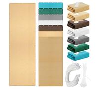 Tenda a Vela 375 x 540 cm 98% Protection Contre Les Rayons UV Tende per Pergolato Telo Ombra Lavabile con Occhielli, 185Ggsm Oxford per Terrazzo Balconi Giardino e Outdoor, Color Crema