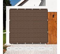 Tenda a Vela 50 x 500 cm Protezione Raggi UV e Traspirante Copertura Antipolvere Antivento con Fune e Occhiellato Ideali per Cortile Patio e Campeggio, marrone