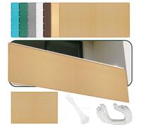 Tenda a Vela 516 x 580 cm Protezione Dal Calore Protezione Solare Traspirante Rettangolo Telo Ombra Idrorepellente, con Corde di Supporto Terraza, Jardín, Balcón, Camping, Giallo sabbia