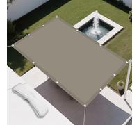 Tenda a Vela 85 x 700 cm Protezione Raggi UV e Impermeabile Rete Ombreggiante Impermeabile Rettangolare con Occhielli per Serre Carport Piscine Cortili, Cachi