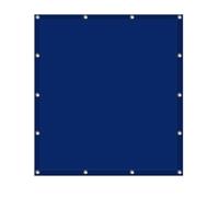 Tenda a vela da giardino impermeabile, 1 x 10 m, rettangolare, con blocco UV, con occhielli e corda inclusa, resistente alle intemperie, per esterni, per giardino, prato, piante, blu navy