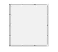 Tenda a vela da giardino impermeabile, 3,5 x 5,5 m, blocco UV, con corda inclusa, resistente alle intemperie, per piante, tappeti e aree di nuoto, colore: bianco