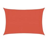 Tenda a vela HDPE 160 g/m², 3 x 4 m, terracotta | Ombrellone triangolare per giardino, ombra per balcone esterno, vela solare, permeabile all'acqua