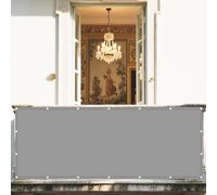 Tenda a Vela Impermeabile 190 x 230 cm Rettangolare 98% Anti-Uv Rettangolare Telo Ombra Impermeabile Quadrata Anti-Ultravioletti per Balcone per Giardino, Balcone, Grigio Chiaro