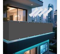 Tenda a Vela Impermeabile 235 x 235 cm Rettangolare 98% Anti-Uv Impermeabile Rettangolo Antipioggia, Antivento e Resistente Al Sole per Esterno Giardino, Terrazzo, Sabbia, Grigio Scuro