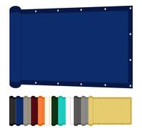 Tenda a Vela Impermeabile 270 x 420 cm Protezione UV Impermeabile Vela Ombreggiante Tessuto HDPE per Esterno/Giardino/Terrazzo/Balcone, Blu Scuro