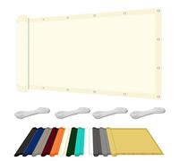 Tenda a Vela Impermeabile 270 x 420 cm Protezione UV Tenda a Vela per Esterno Impermeabile e Antivento per Esterno/Giardino/Terrazzo/Balcone, bianco