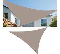 Tenda a Vela Impermeabile 2x3x4M Tenda da Sole per Esterno con Anello D e Corda Vela Ombreggiante Parasole Protezione Triangolare Anti UV per Giardino Balcone Terrazza Campeggio Cachi