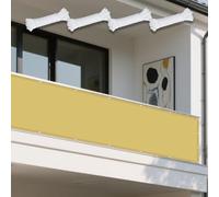 Tenda a Vela Impermeabile 480 x 490 cm Protezione UV 98% Vela Ombreggiante Antivento Antipioggia, Antivento e Resistente Al Sole per Patio, Pergola, Cortile, Balcone, Giallo sabbia