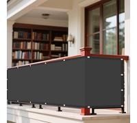 Tenda a Vela Impermeabile Rettangolar 170 x 380 cm Protezione UV 98% Tende per Pergolato Protezione Solare Impermeabile UV per Esterni per Giardino, Balcone, Grigio Scuro