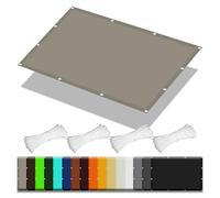 Tenda a Vela Impermeabile Rettangolar 2.6 x 3 m Protezione Raggi UV Tende per Pergolato Raffreddamento e Protezione UV Impermeabile per Giardino Terrazzo e Campeggio, Tortora