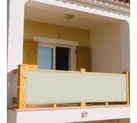 Tenda a Vela Impermeabile Rettangolare 350 x 485 cm Anti UV 98% Parasole Impermeabile Copertura Rettangolare con Occhielli Balcone, La Terrazza e Il Giardino, bianco