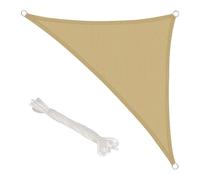 Tenda a vela Ombra Jardin Triangolare Beige 5,0 x 5,0 metri.