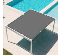 Tenda a Vela Ombreggiante 1.2 x 7 m 98% Protection Contre Les Rayons UV Rete Parasole con Corde e Occhiello Balcone, La Terrazza e Il Giardino, Grigio Chiaro