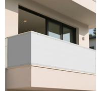 Tenda a Vela Ombreggiante 1.2 x 9 m Protezione UV 98% Tenda Parasole Esterno Vela Ombreggiante Protezione Raggi UV Balcone, La Terrazza e Il Giardino, Bianco