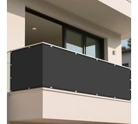 Tenda a Vela Ombreggiante 1.5 x 2.5 m Protezione UV 98% Tenda Parasole Esterno Vela Ombreggiante Protezione Raggi UV Balcone, La Terrazza e Il Giardino, Grigio Scuro
