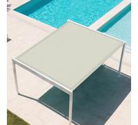 Tenda a Vela Ombreggiante 1.5 x 3 m 98% Protection Contre Les Rayons UV Rete Parasole con Corde e Occhiello Balcone, La Terrazza e Il Giardino, Beige