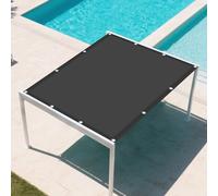 Tenda a Vela Ombreggiante 1.6 x 1.6 m 98% Protection Contre Les Rayons UV Rete Parasole con Corde e Occhiello Balcone, La Terrazza e Il Giardino, Grigio Scuro