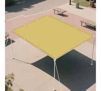 Tenda a Vela Ombreggiante 2.2 x 6 m Anti UV Corde di Supporto Tende per Pergolato con Occhielli Fascette Installazione Facile per Giardino/Pergola/Serra/Balcone/Cortile, Color Crema