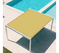 Tenda a Vela Ombreggiante 2.6 x 3.5 m 98% Protection Contre Les Rayons UV Rete Parasole con Corde e Occhiello Balcone, La Terrazza e Il Giardino, Color Crema