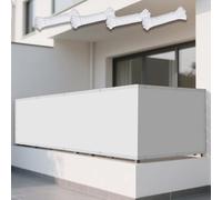 Tenda a Vela Ombreggiante 68 x 120 cm Protezione Raggi UV 98% Tenda Ombreggiante Impermeabile Protezione Uv, Tessuto 185 G/M² Balcone, La Terrazza e Il Giardino, Bianco