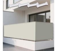 Tenda a Vela Ombreggiante 68 x 220 cm Protezione Raggi UV 98% Tenda Ombreggiante Impermeabile Protezione Uv, Tessuto 185 G/M² Balcone, La Terrazza e Il Giardino, Beige