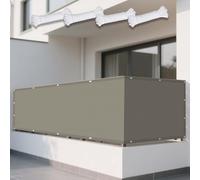 Tenda a Vela Ombreggiante 68 x 240 cm Protezione Raggi UV 98% Tenda Ombreggiante Impermeabile Protezione Uv, Tessuto 185 G/M² Balcone, La Terrazza e Il Giardino, Cachi