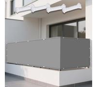 Tenda a Vela Ombreggiante 68 x 240 cm Protezione Raggi UV 98% Tenda Ombreggiante Impermeabile Protezione Uv, Tessuto 185 G/M² Balcone, La Terrazza e Il Giardino, Grigio Chiaro