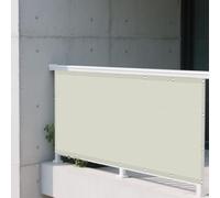 Tenda a Vela Ombreggiante Impermeabile 1.2 x 8 m Protezione Antivento 98% Anti UV Rete Parasole Vela Ombreggiante Protezione Raggi UV per Serre Carport Piscine Cortili, Beige