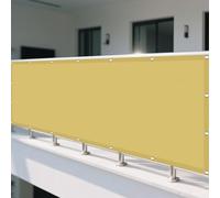 Tenda a Vela Ombreggiante Impermeabile 265 x 415 cm Protezione Antivento 98% Anti UV Impermeabile Vele Parasole con Fune Tenda a Vela per Patio, Pergola, Cortile, Balcone, Color Crema